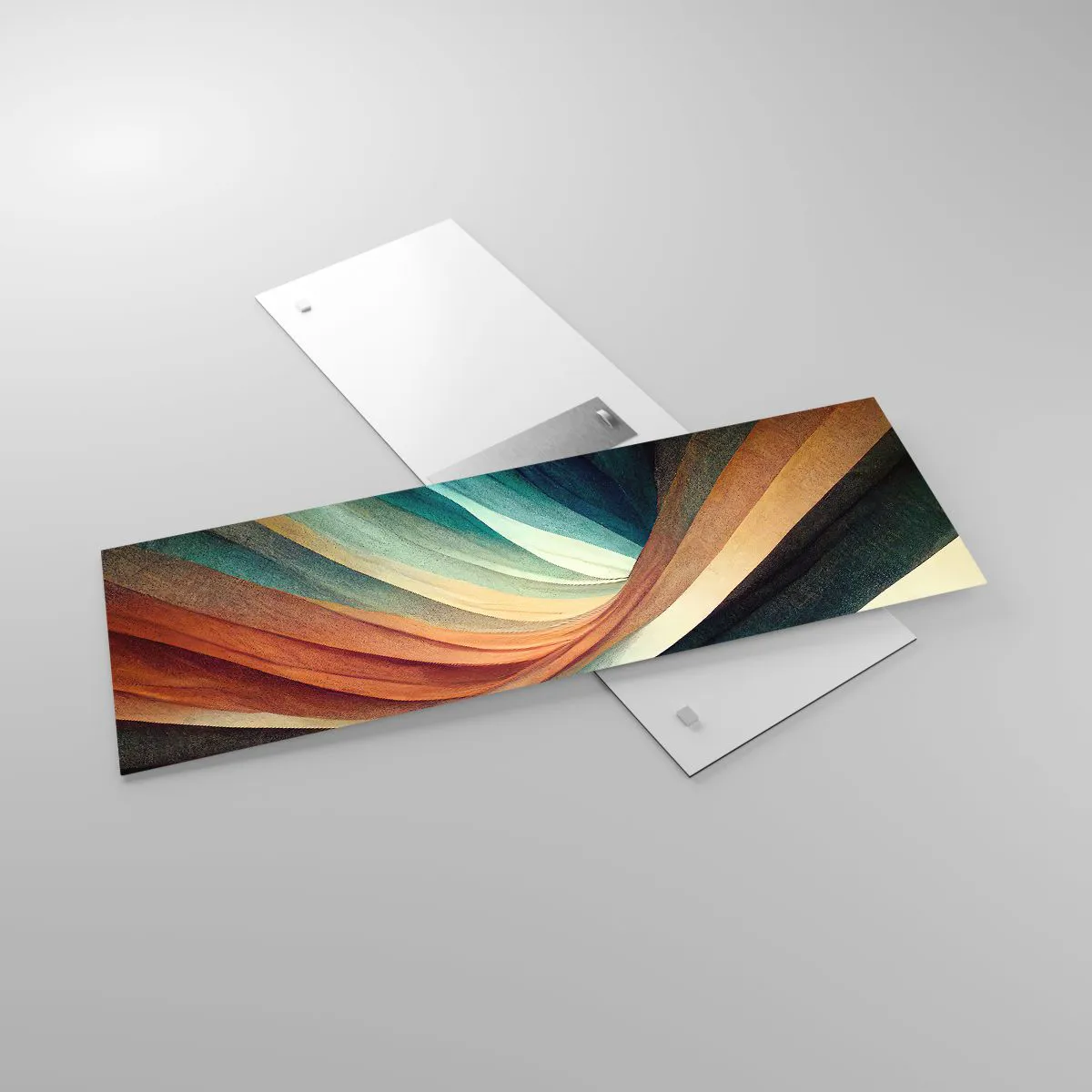 Impression sur verre - Image sur verre - Tissé à partir de couleurs - 90x30 cm