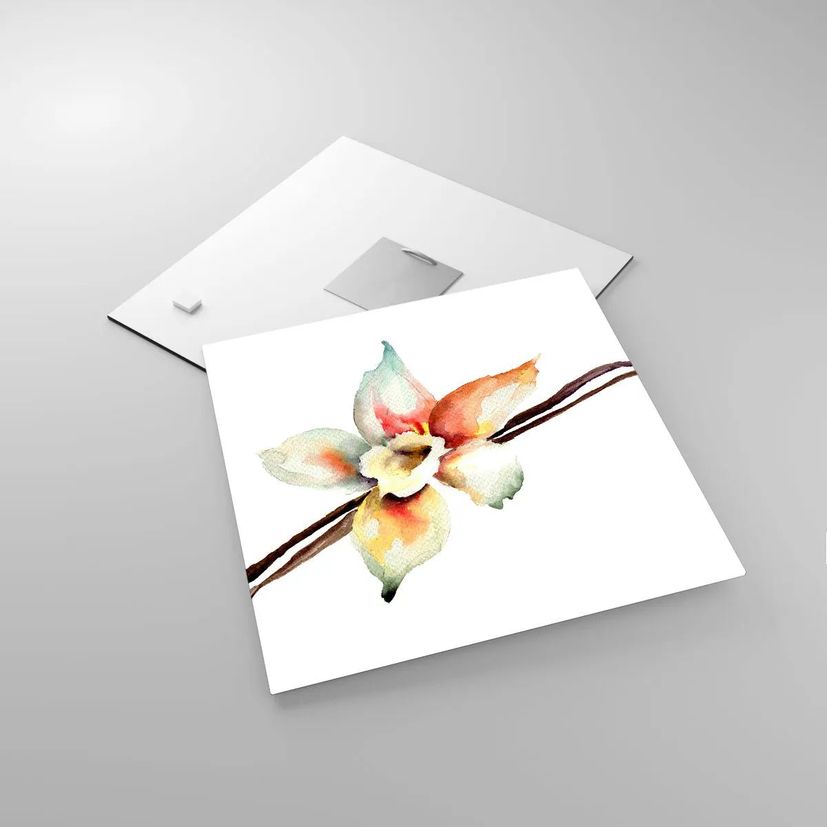 Glasbild - Bild auf glas - Süße mit Farbe verschüttet - 30x30 cm