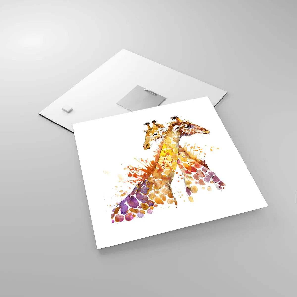 Billede på glas - Er det venskab eller er det kærlighed? - 30x30 cm