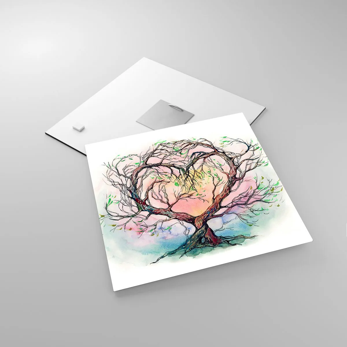 Impression sur verre - Image sur verre - Ensemble contre les tempêtes - 30x30 cm