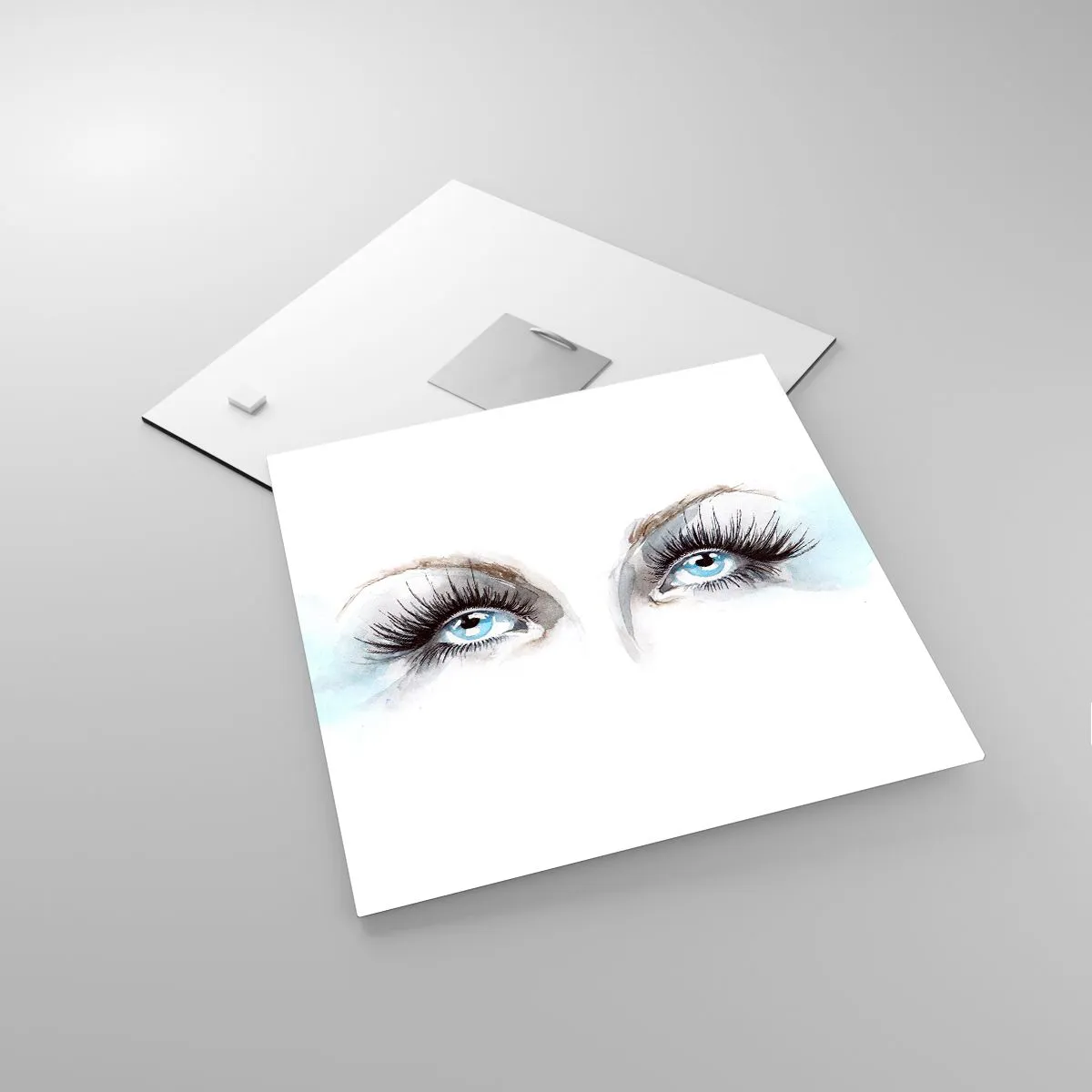 Quadro em vidro - Olhos de anjo? - 30x30 cm