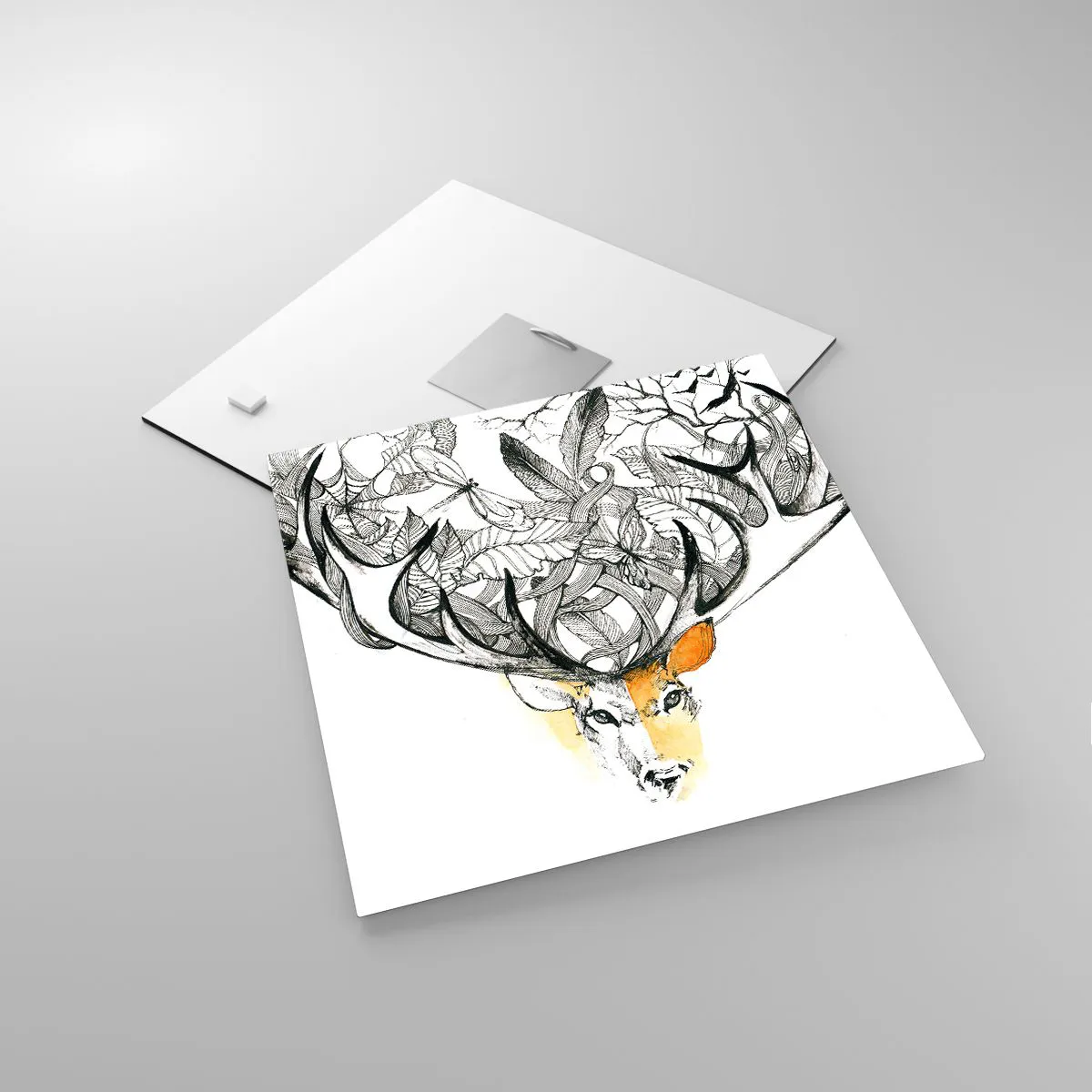 Cuadro sobre vidrio - Impresiones sobre Vidrio - Cuernos de la abundancia - 30x30 cm