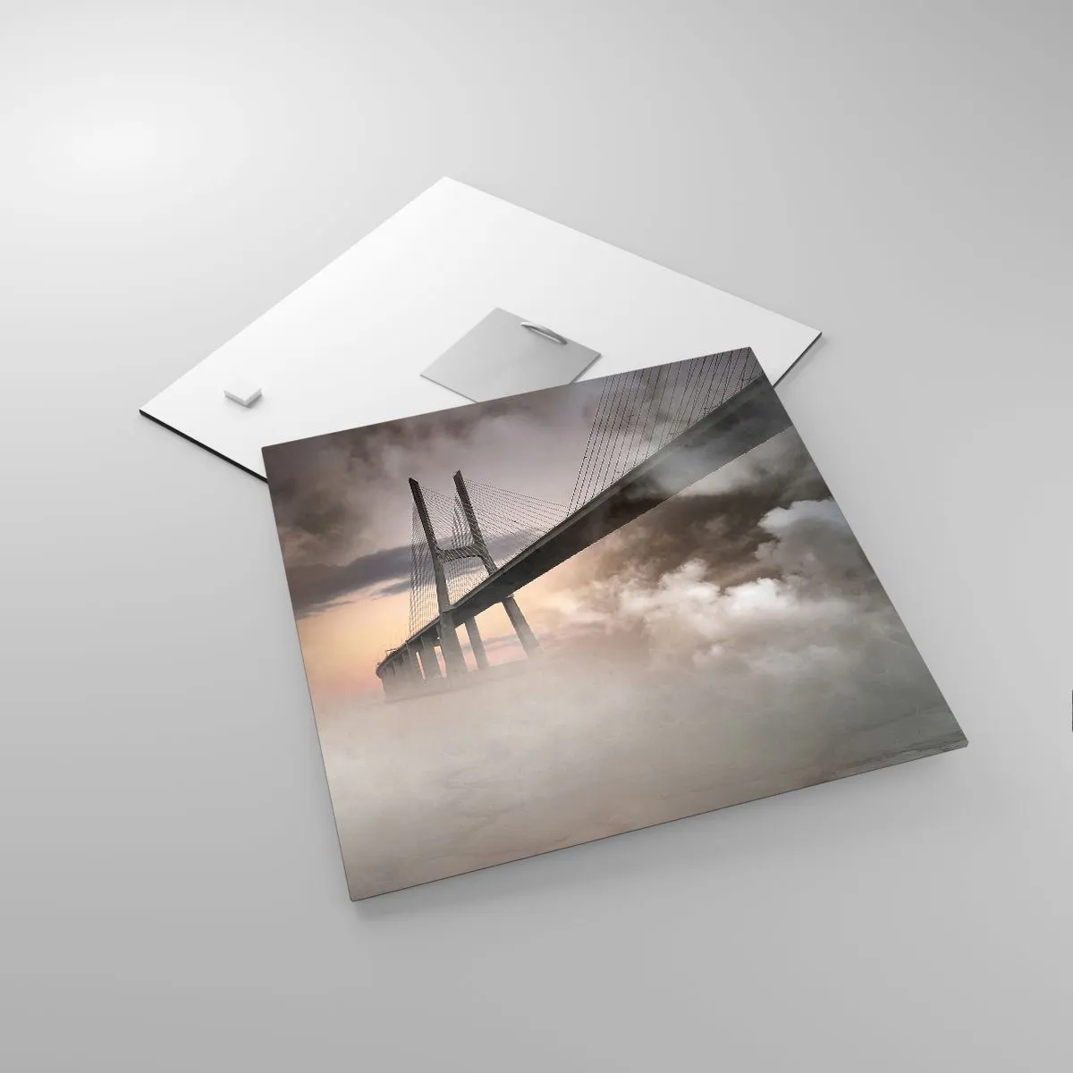 Impression sur verre - Image sur verre - Sur la rivière qui n'existe pas - 30x30 cm