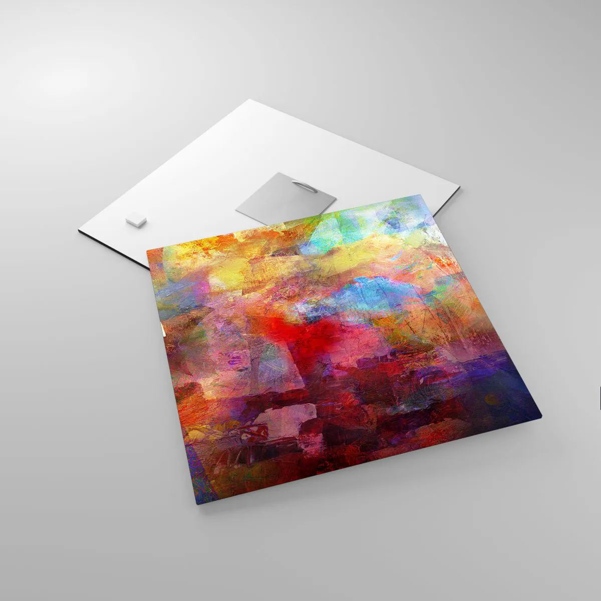 Impression sur verre - Image sur verre - Regardez à l'intérieur de l'arc-en-ciel - 30x30 cm