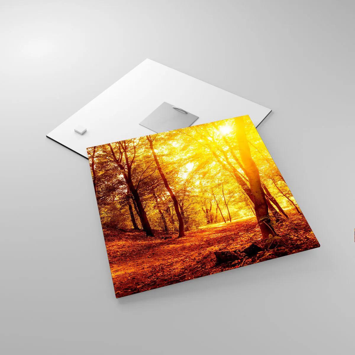 Glass picture - Towards Golden Plain - 30x30 cm