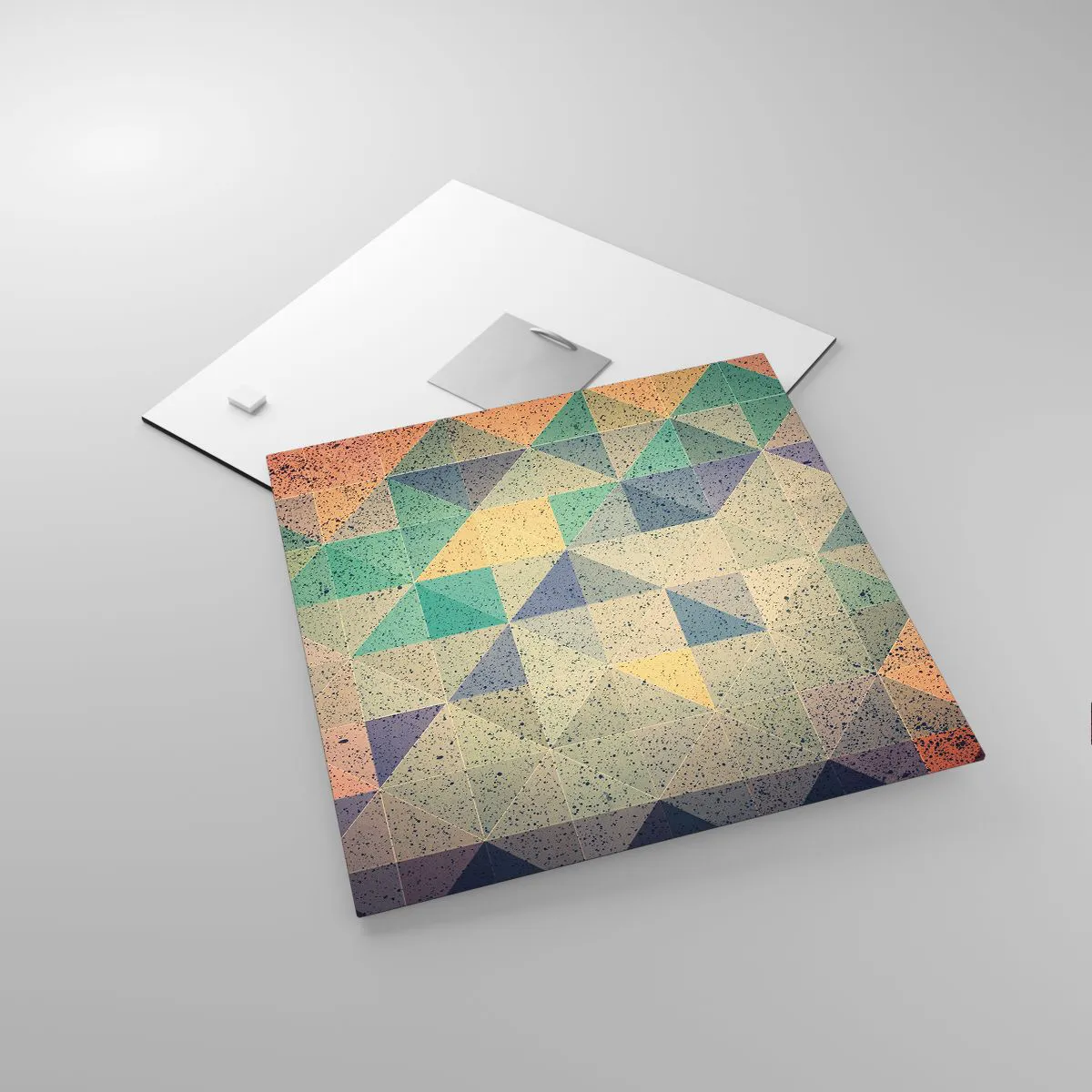 Glasbild - Bild auf glas - Republik der Dreiecke - 30x30 cm