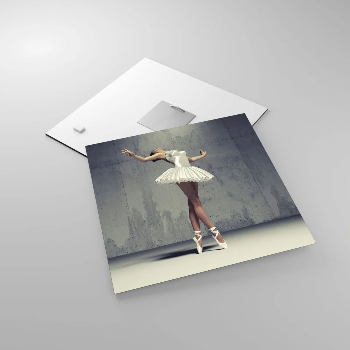 Quadro em vidro - Leve como um pássaro - 30x30 cm