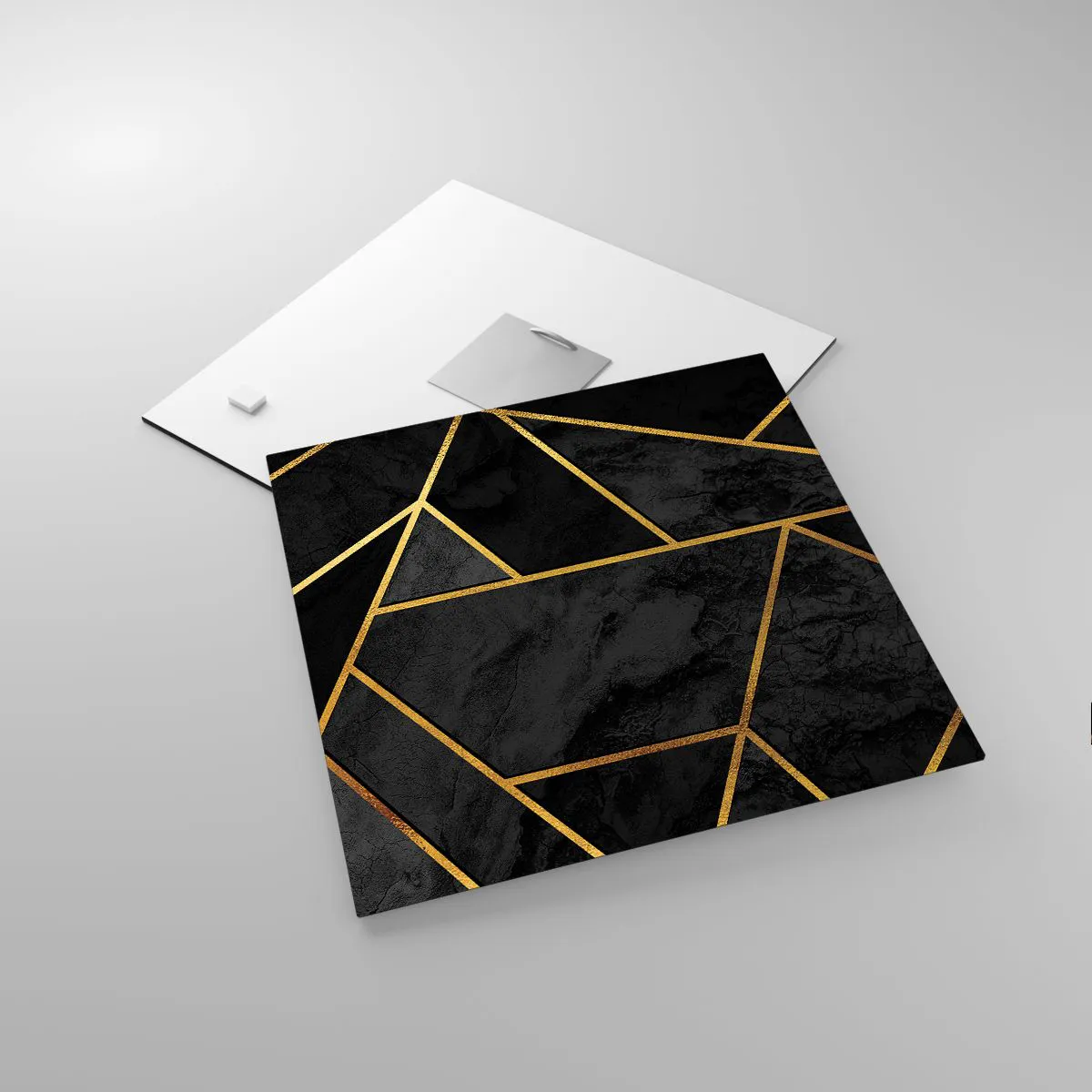 Obraz na szkle - Mrok i blask - 30x30 cm