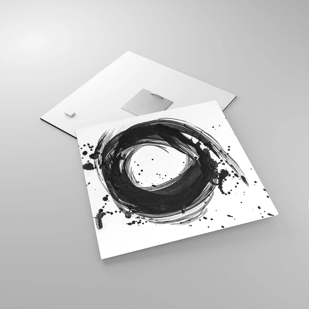 Tablou pe sticlă - Vortexul creației - 30x30 cm