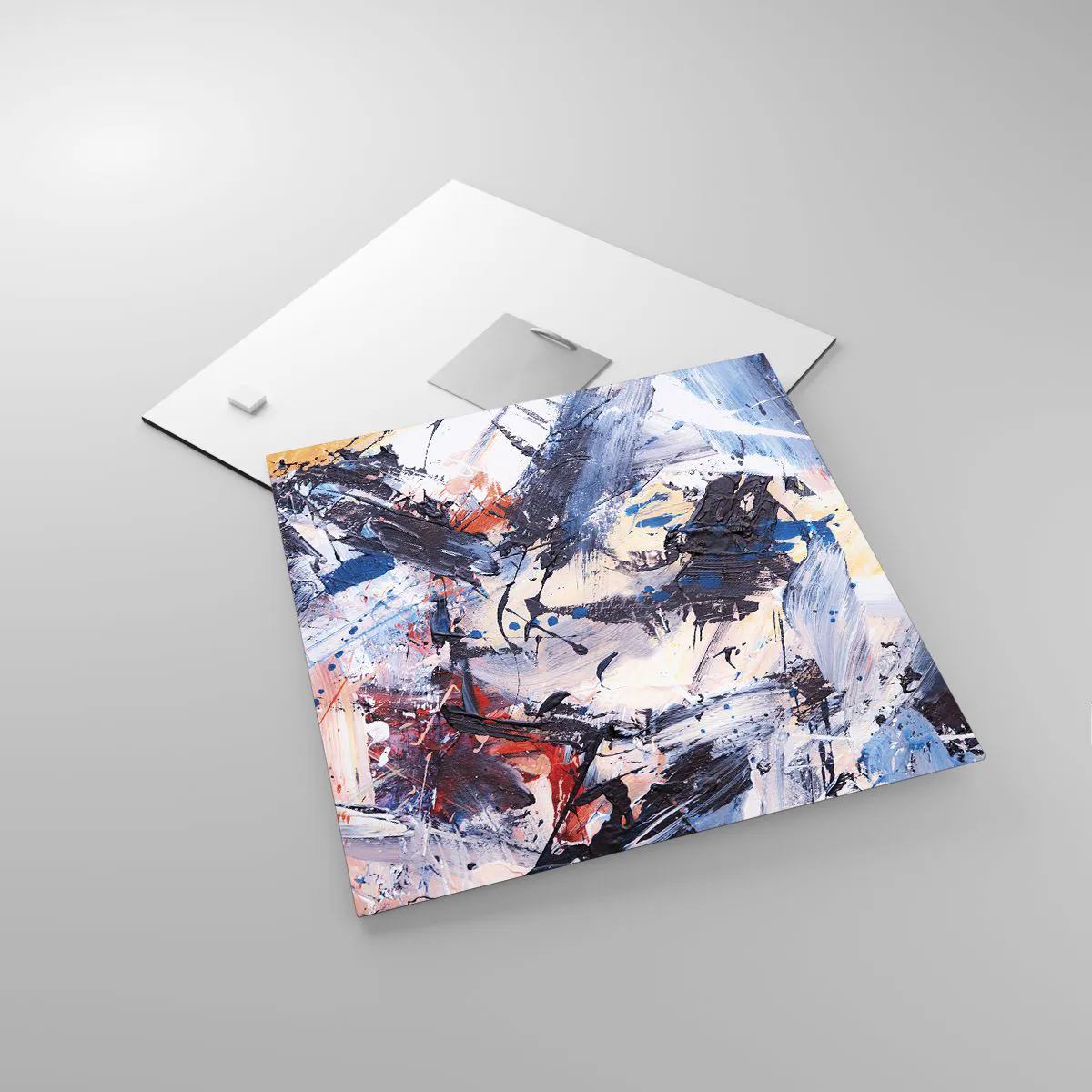 Glass picture - Crazy Dance of Abstraction - 30x30 cm