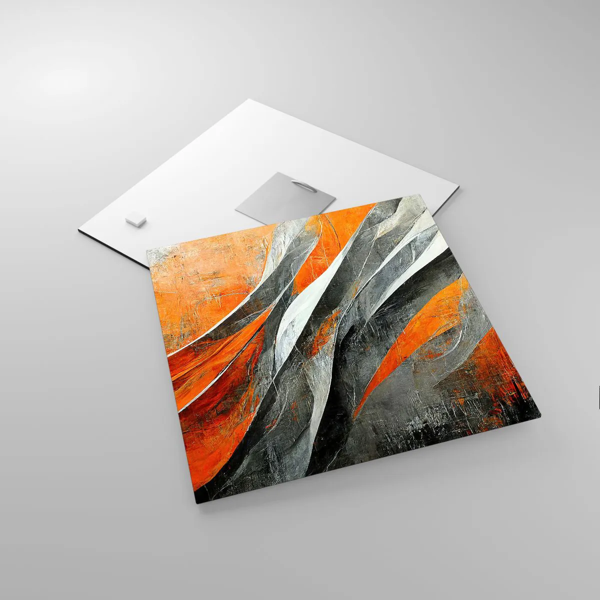 Obraz na skle - Žiar a chlad - 30x30 cm