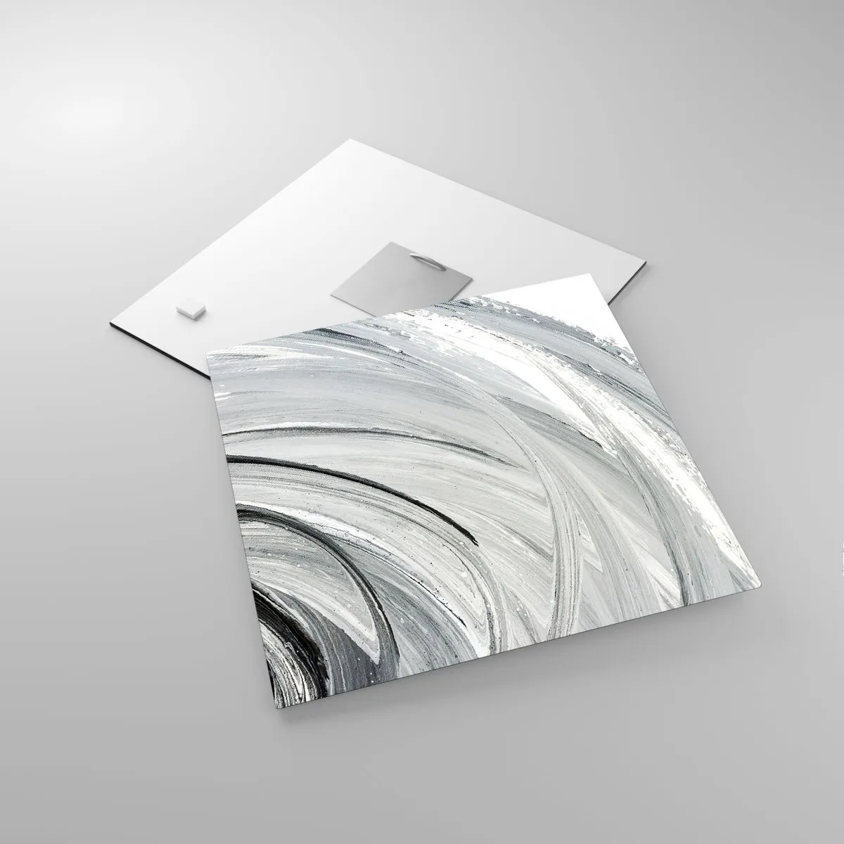 Tablou pe sticlă - Compoziție orbitală - 30x30 cm