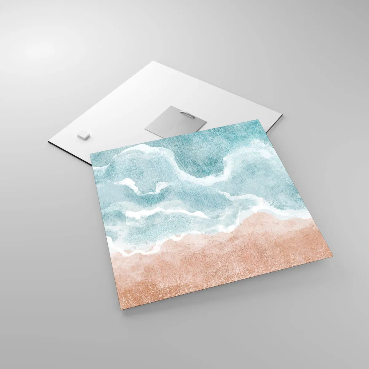 Üveg kép - Felhő absztrakció - 30x30 cm