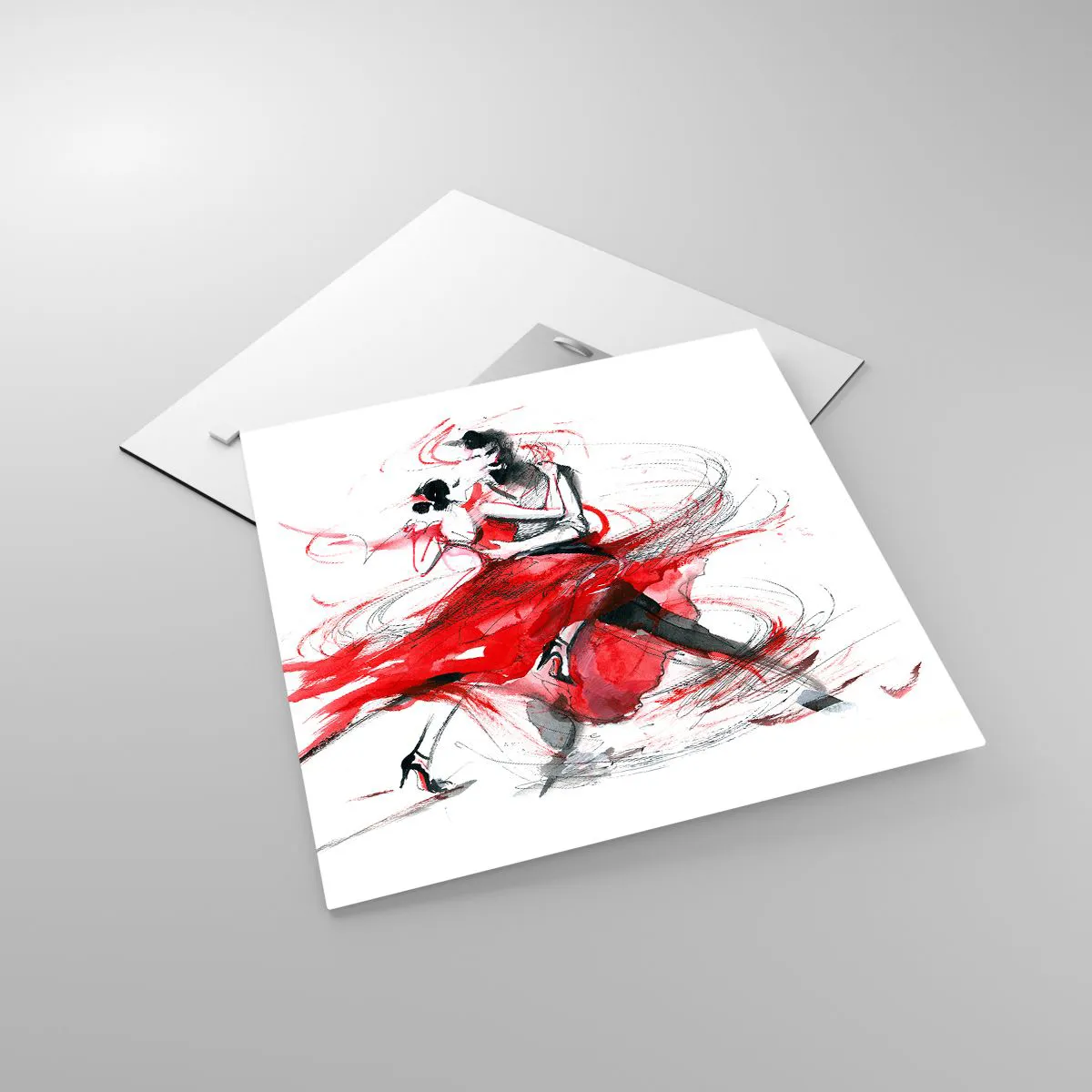 Üveg kép - Tango - a szenvedély ritmusa - 40x40 cm