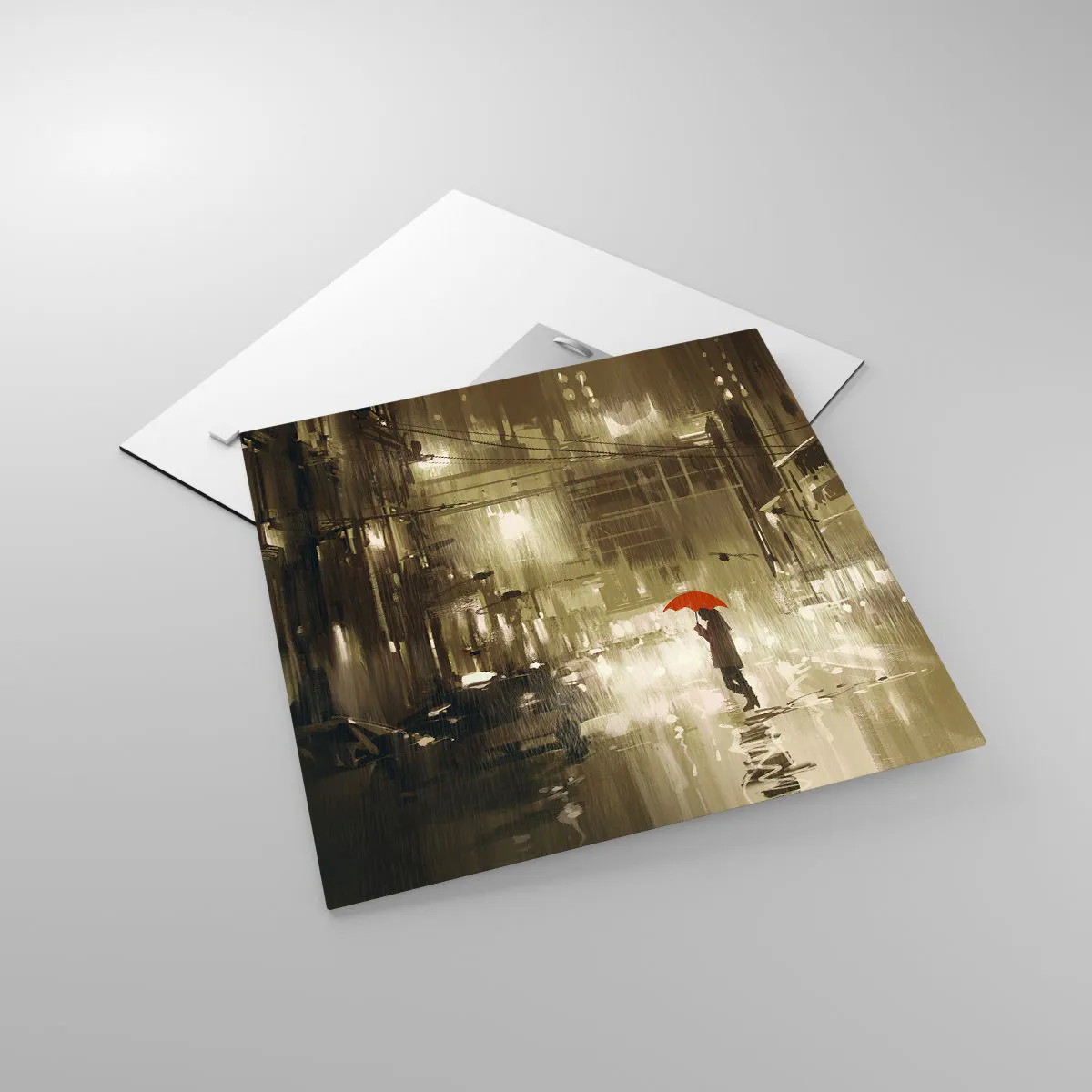 Glasbild - Bild auf glas - Allein aber nicht einsam - 40x40 cm