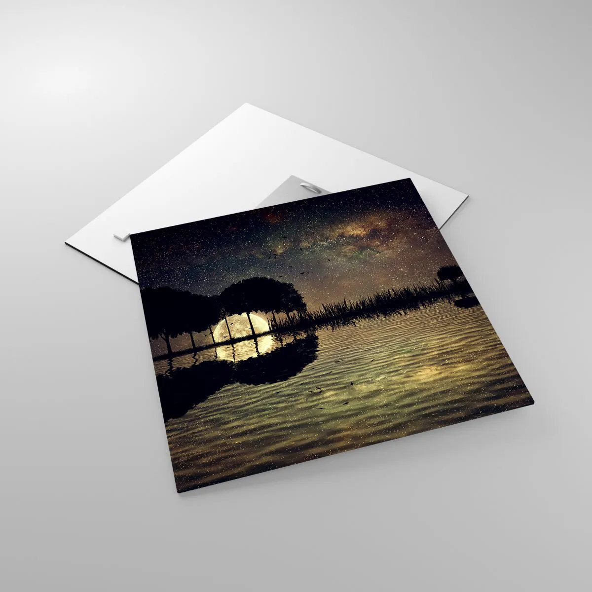 Tablou pe sticlă - O noapte la capătul lumii - 40x40 cm