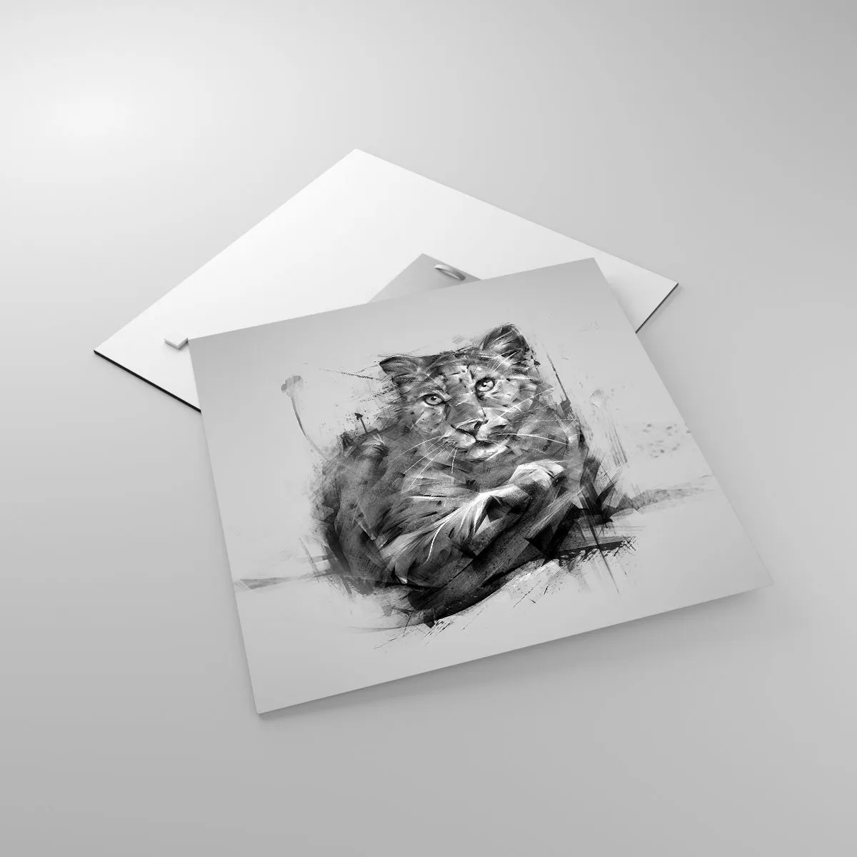 Obraz na szkle - Tak, słucham uważnie - 40x40 cm