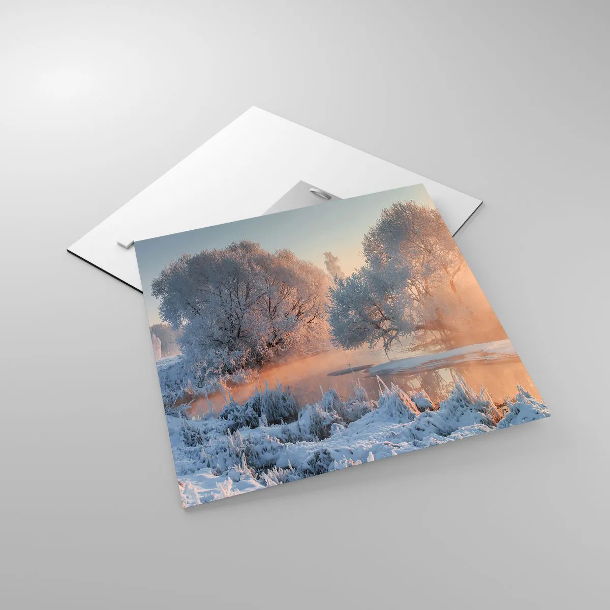 Obraz na szkle - Wszystko w słonecznym lśni krysztale - 40x40 cm