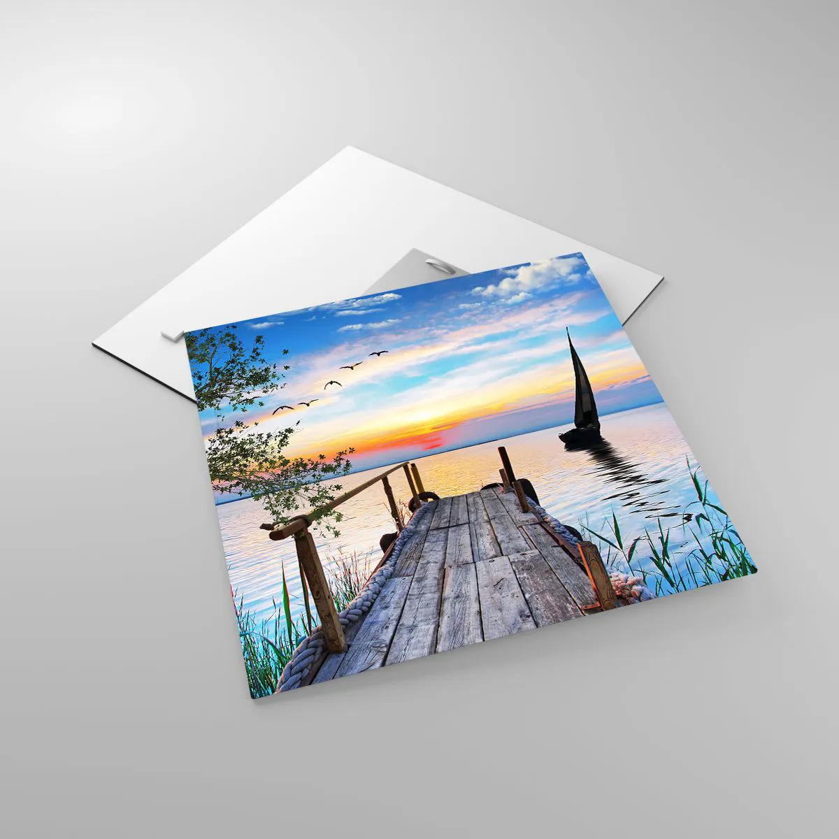 Glass picture - Good Evening - 40x40 cm