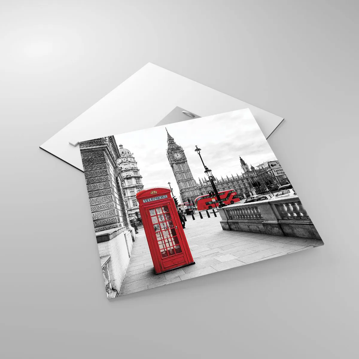 Glasbild - Bild auf glas - London, ohne Zweifel - 40x40 cm