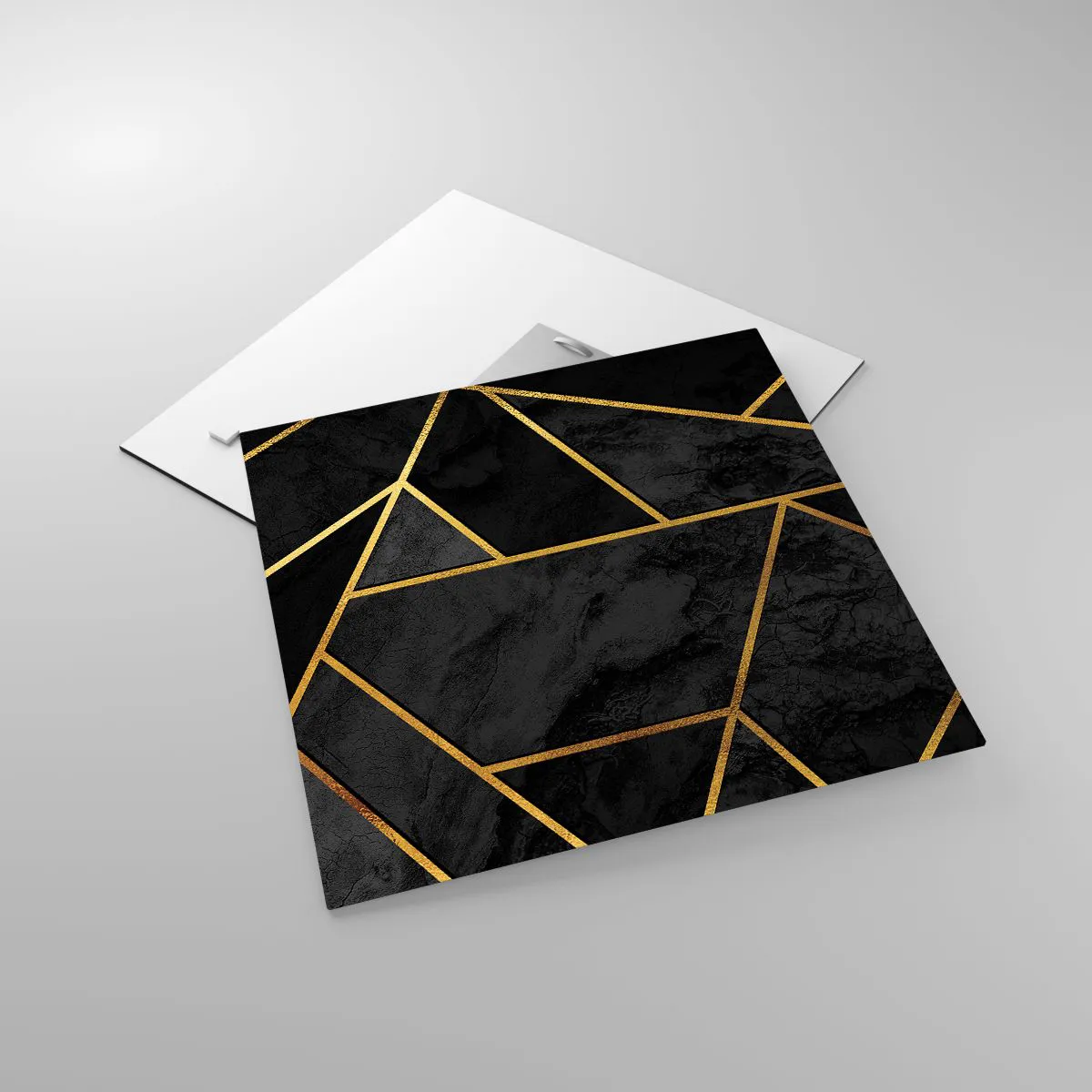 Cuadro sobre vidrio - Impresiones sobre Vidrio - Oscuridad y brillo - 40x40 cm