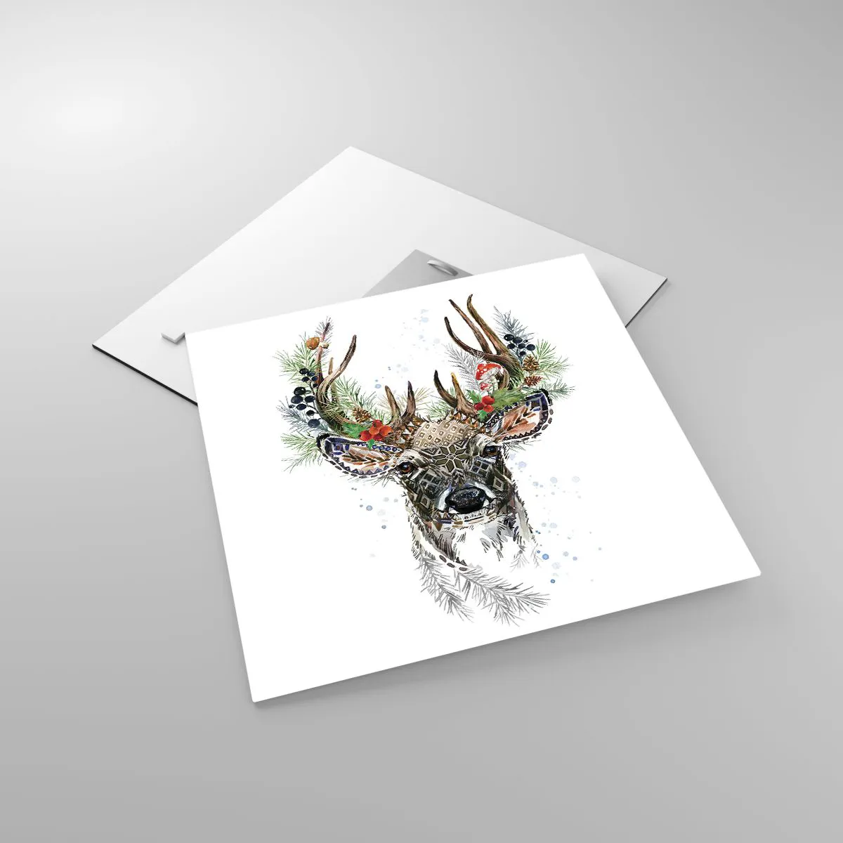 Glastavla - Bild på glas - I högtidskläder - 40x40 cm