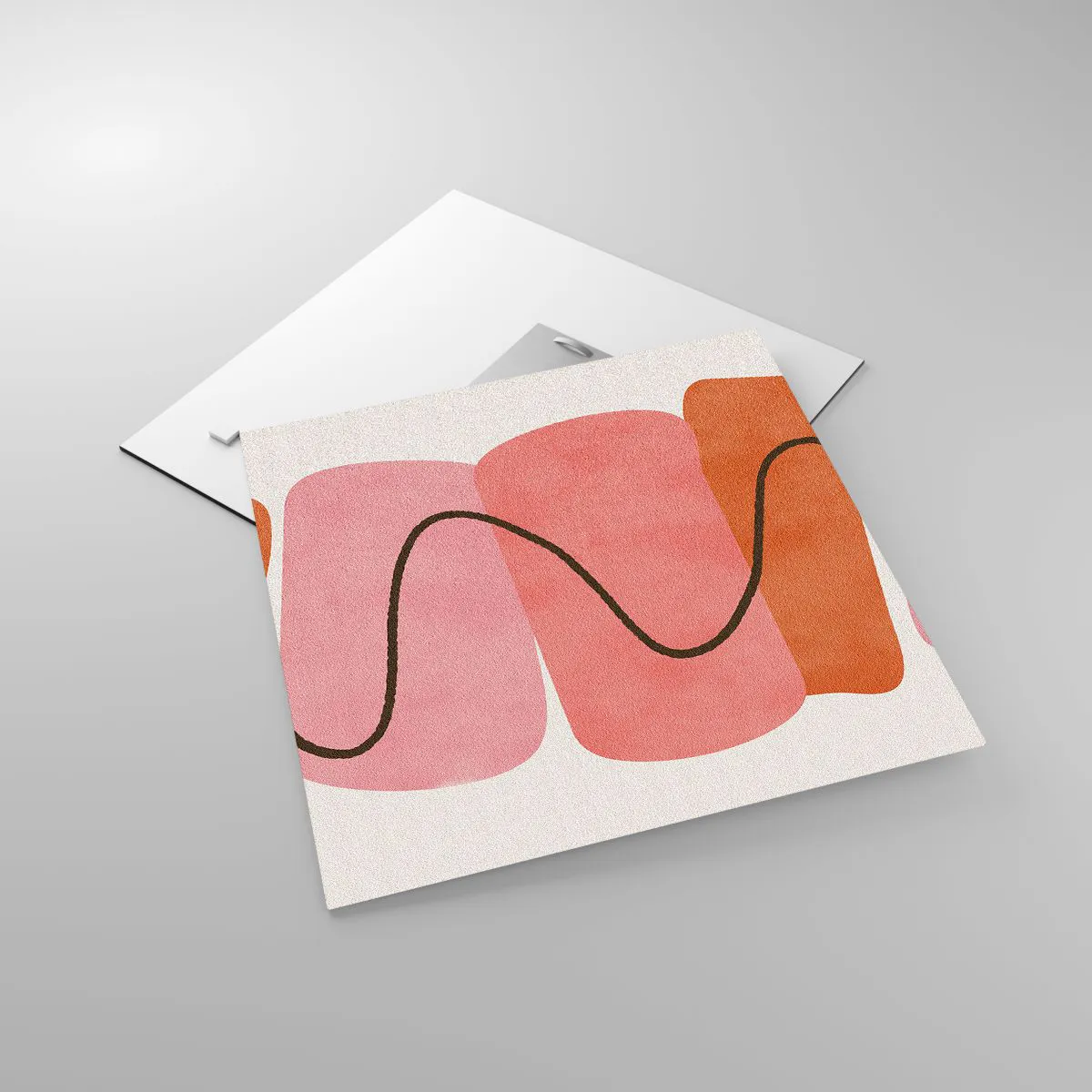 Üveg kép - Formák szelíd mozgása - 40x40 cm