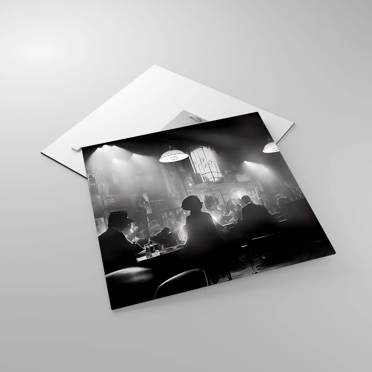 Quadro su vetro - Nell'atmosfera jazz - 40x40 cm