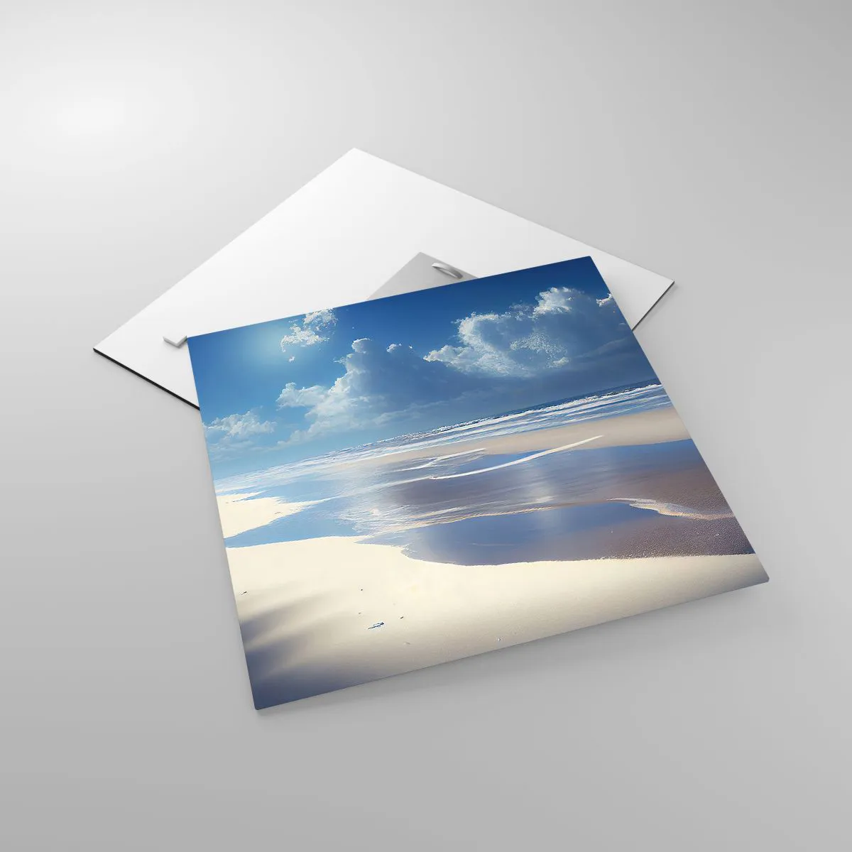 Tablou pe sticlă - Vacanță în paradis - 40x40 cm