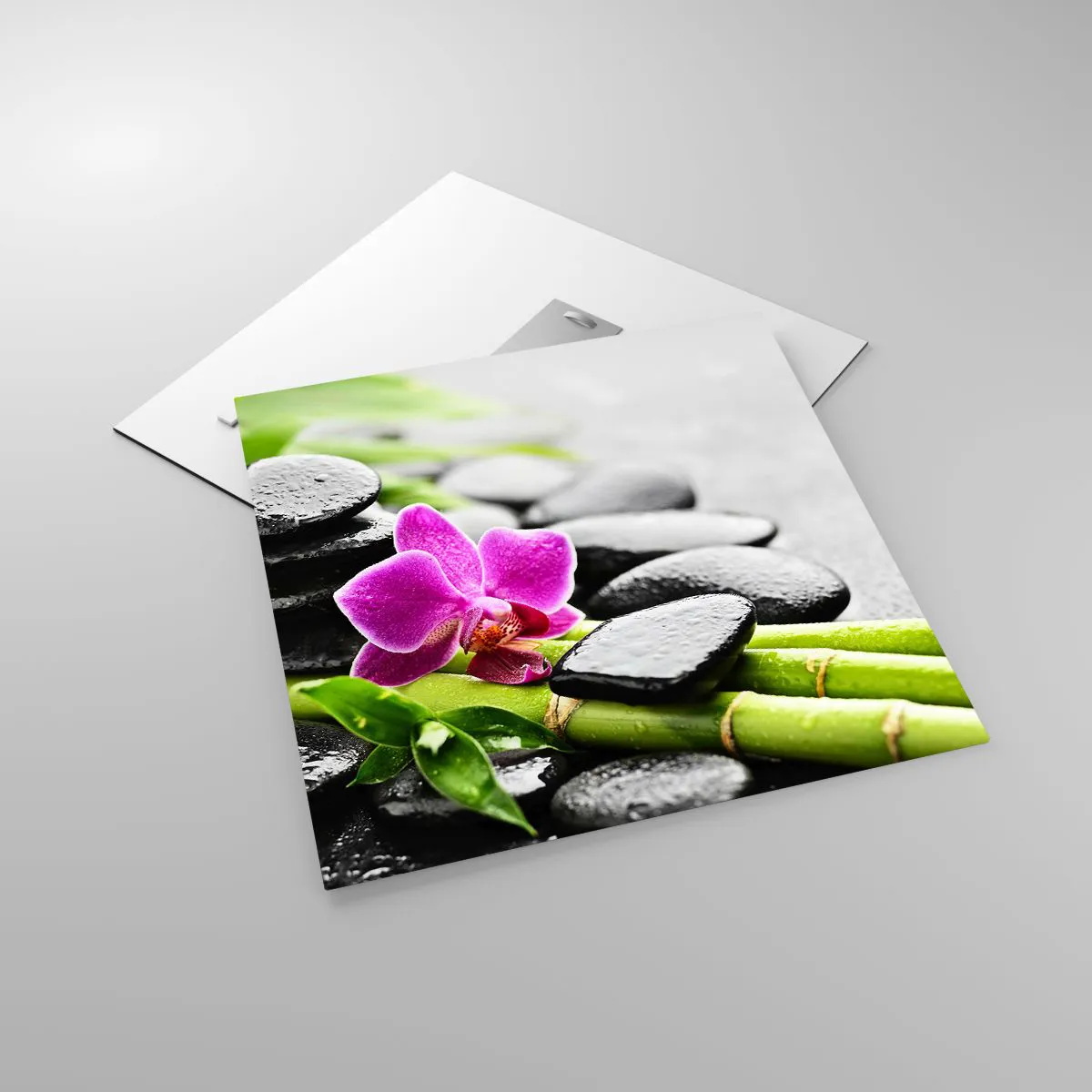 Impression sur verre - Image sur verre - Dans un équilibre de calme - 50x50 cm