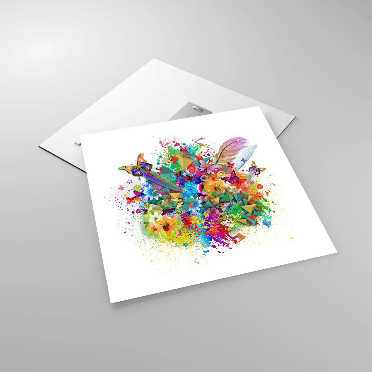 Impression sur verre - Image sur verre - Un bouquet de joie - 50x50 cm