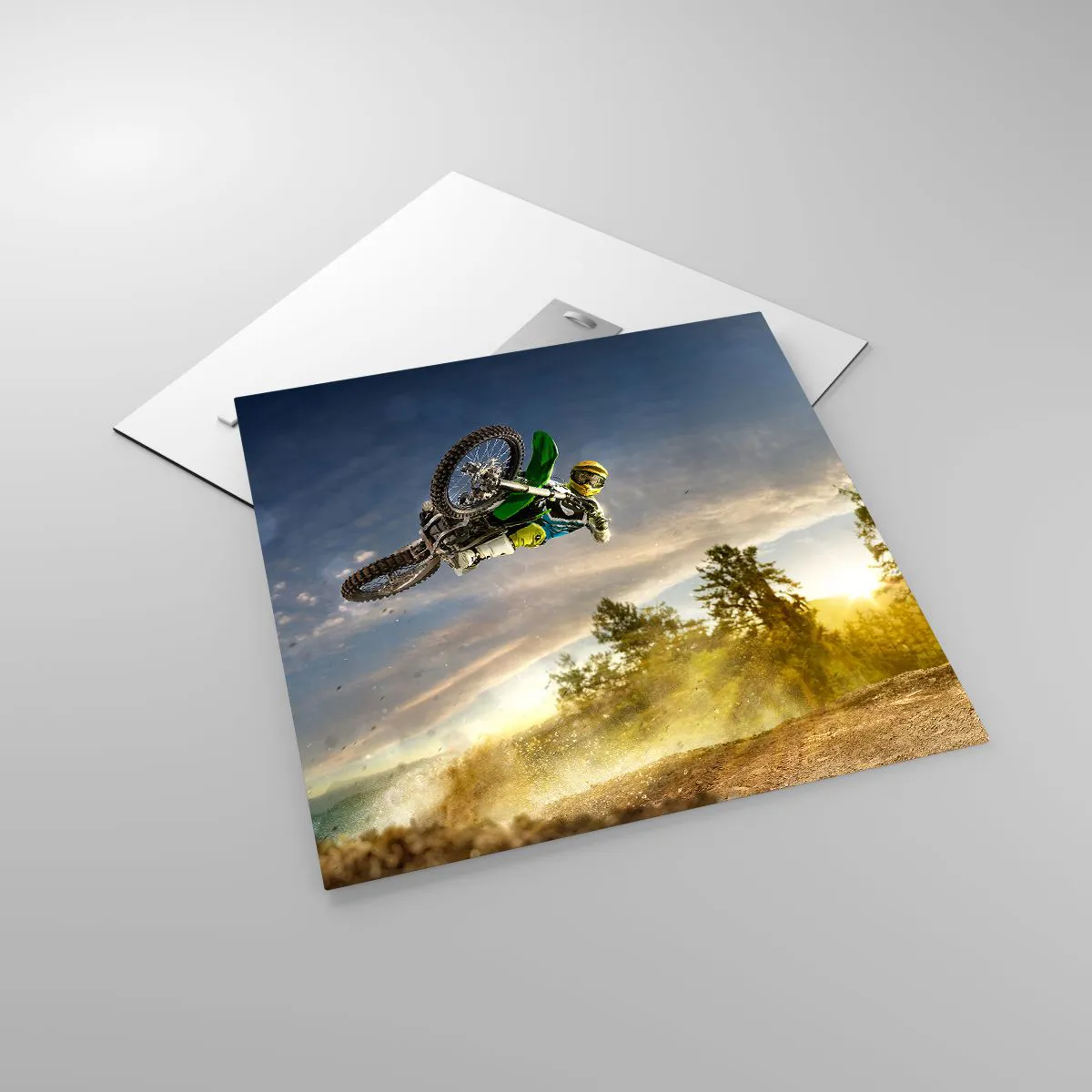 Obraz na szkle - Włącz emocje! - 50x50 cm