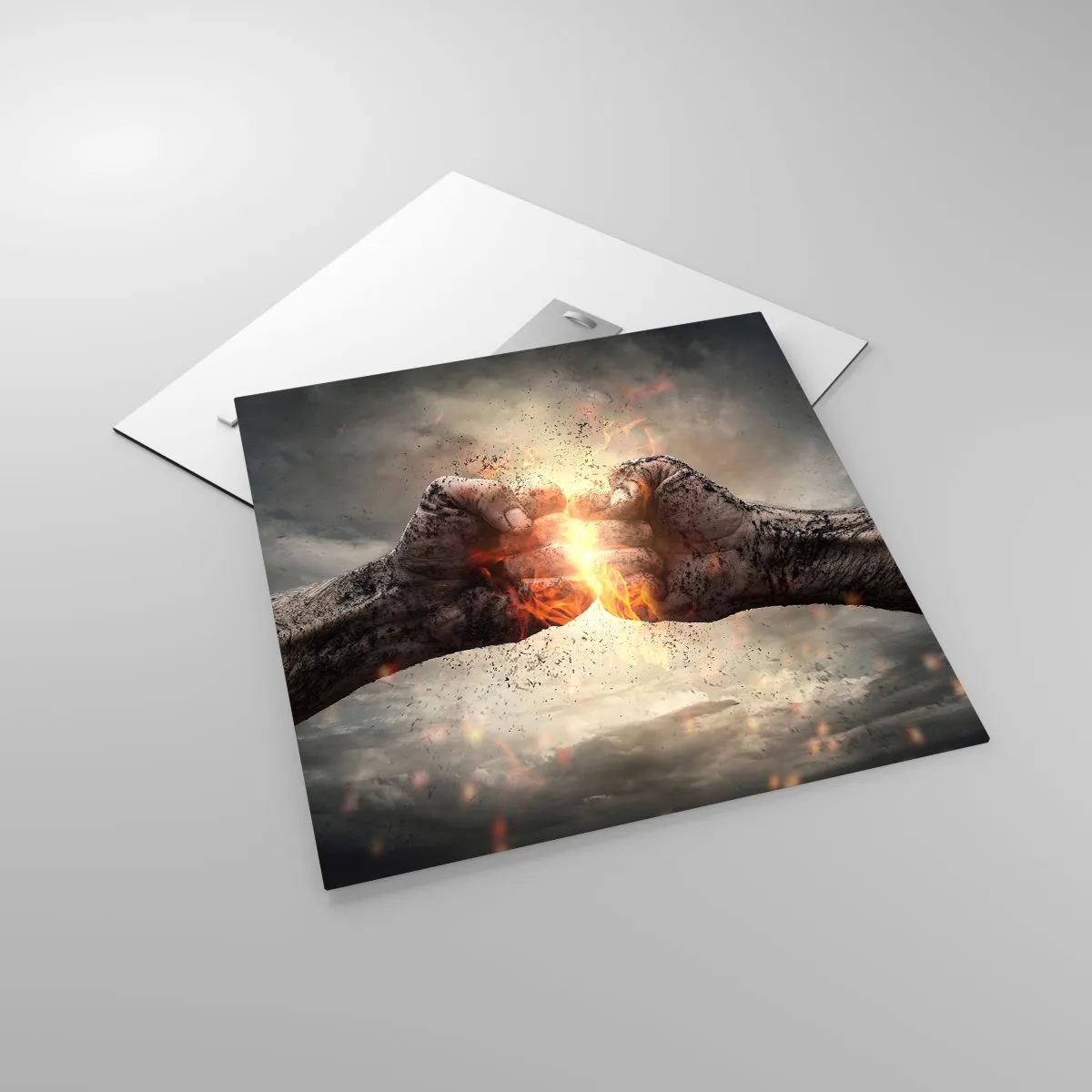 Glass picture - Stand Up and Fight - 50x50 cm