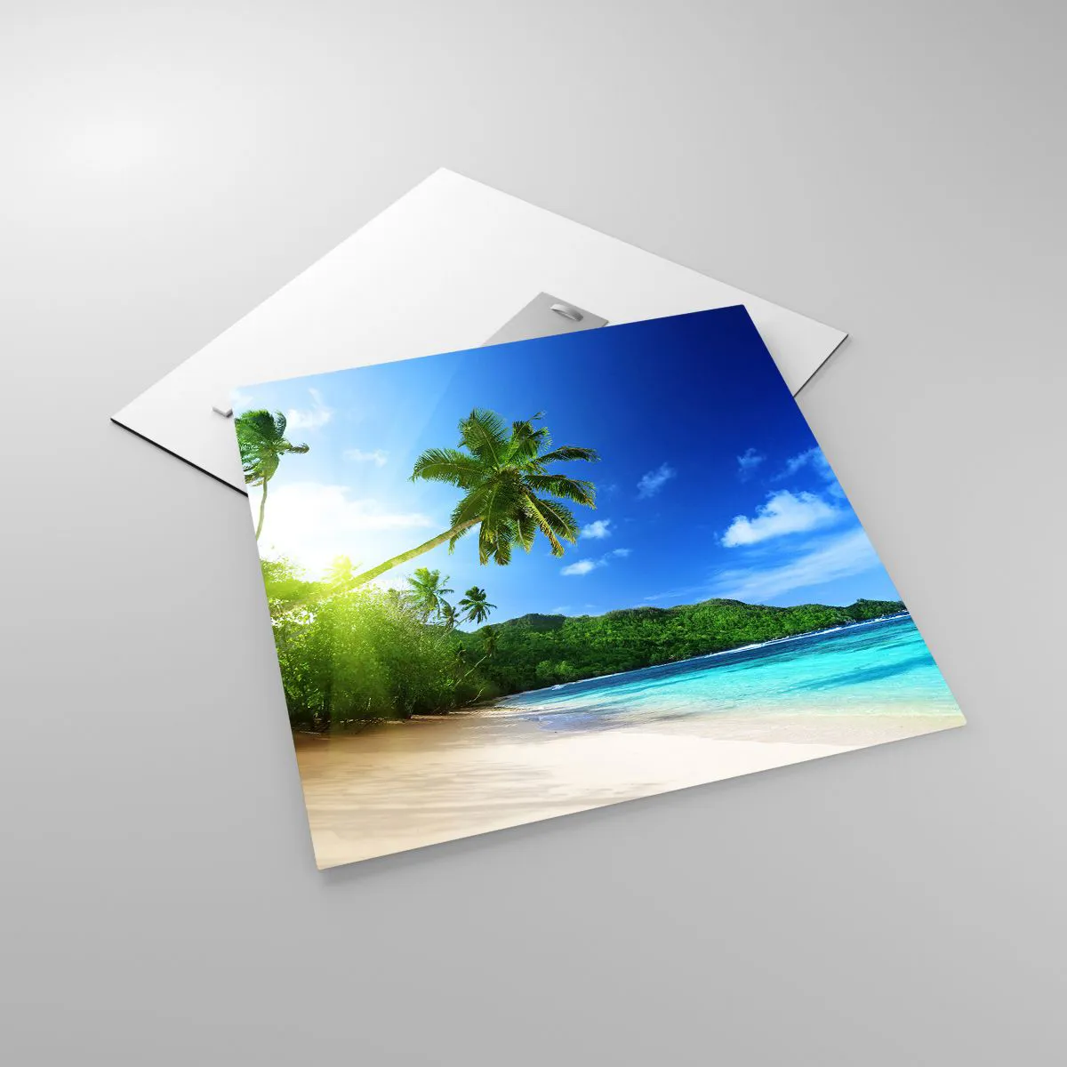 Glass picture - Mild Touch of the Tropics - 50x50 cm