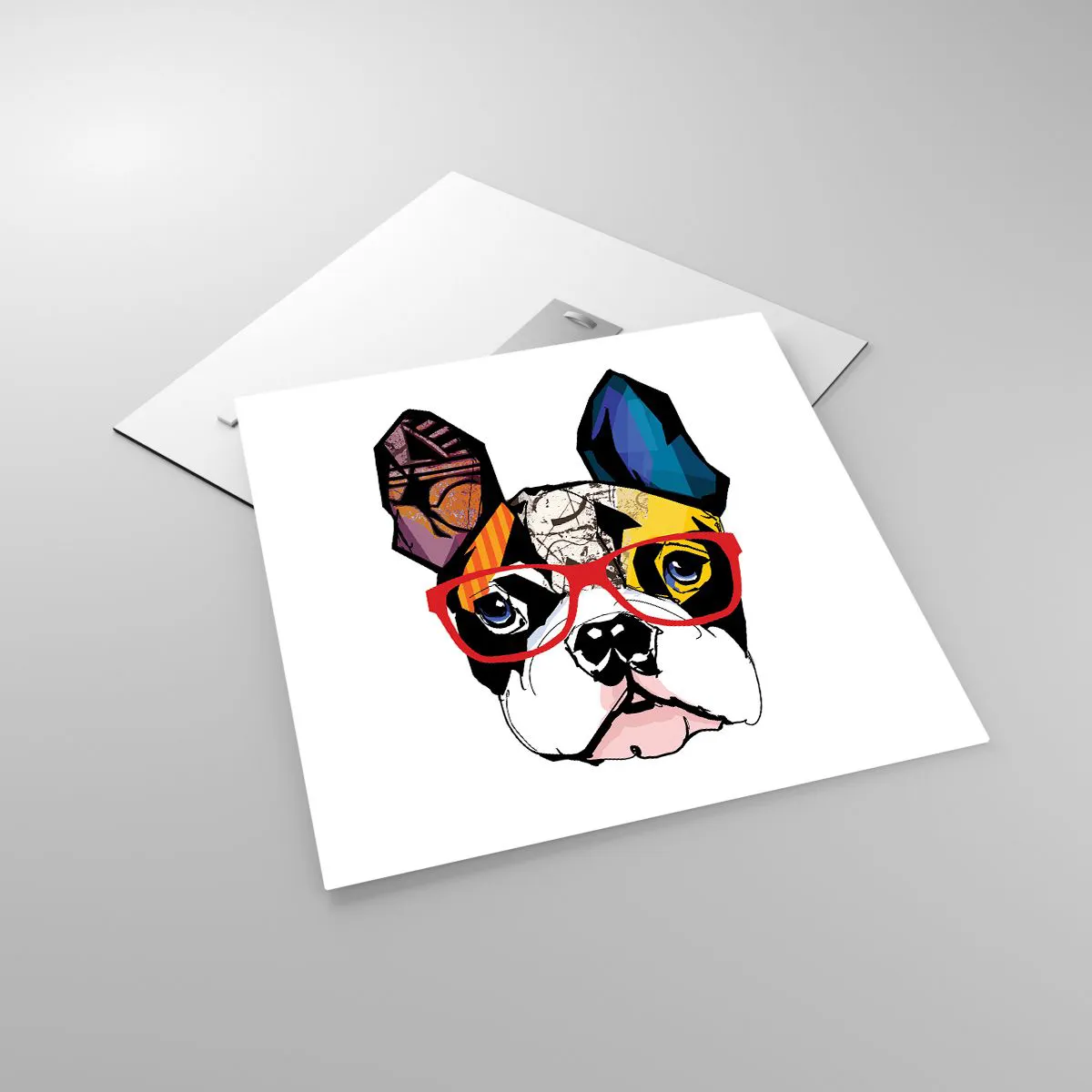 Glasbild - Bild auf glas - Intellektuelle - 50x50 cm