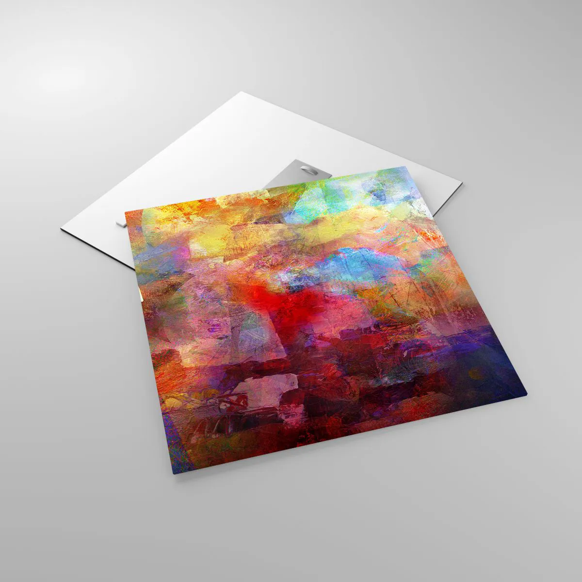 Impression sur verre - Image sur verre - Regardez à l'intérieur de l'arc-en-ciel - 50x50 cm