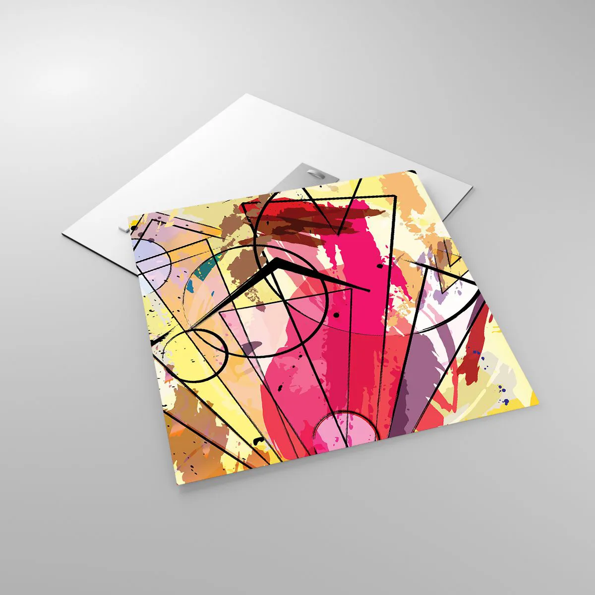 Glasbild - Bild auf glas - Explosion - 50x50 cm