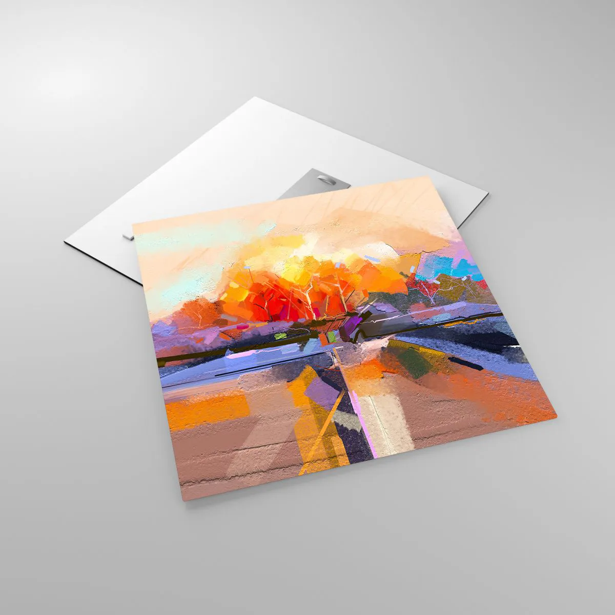 Üveg kép - Ősz lett - 50x50 cm