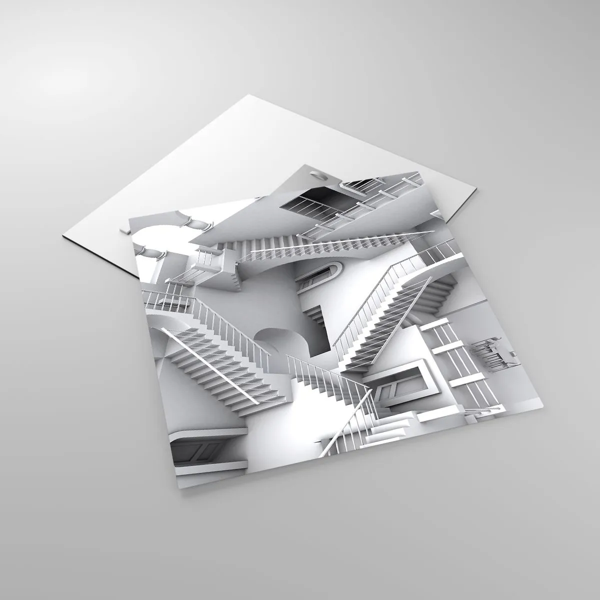 Impression sur verre - Image sur verre - Paradoxes spatiaux - 50x50 cm