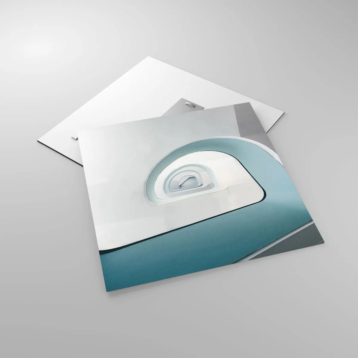 Tablou pe sticlă - Până la fundul albastrului - 50x50 cm