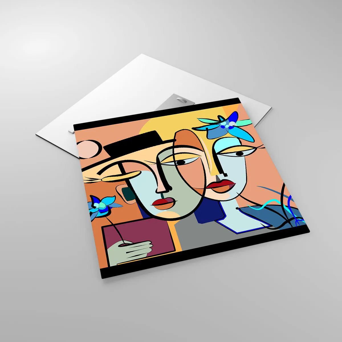 Obraz na skle - Picassovo randez vous - 50x50 cm