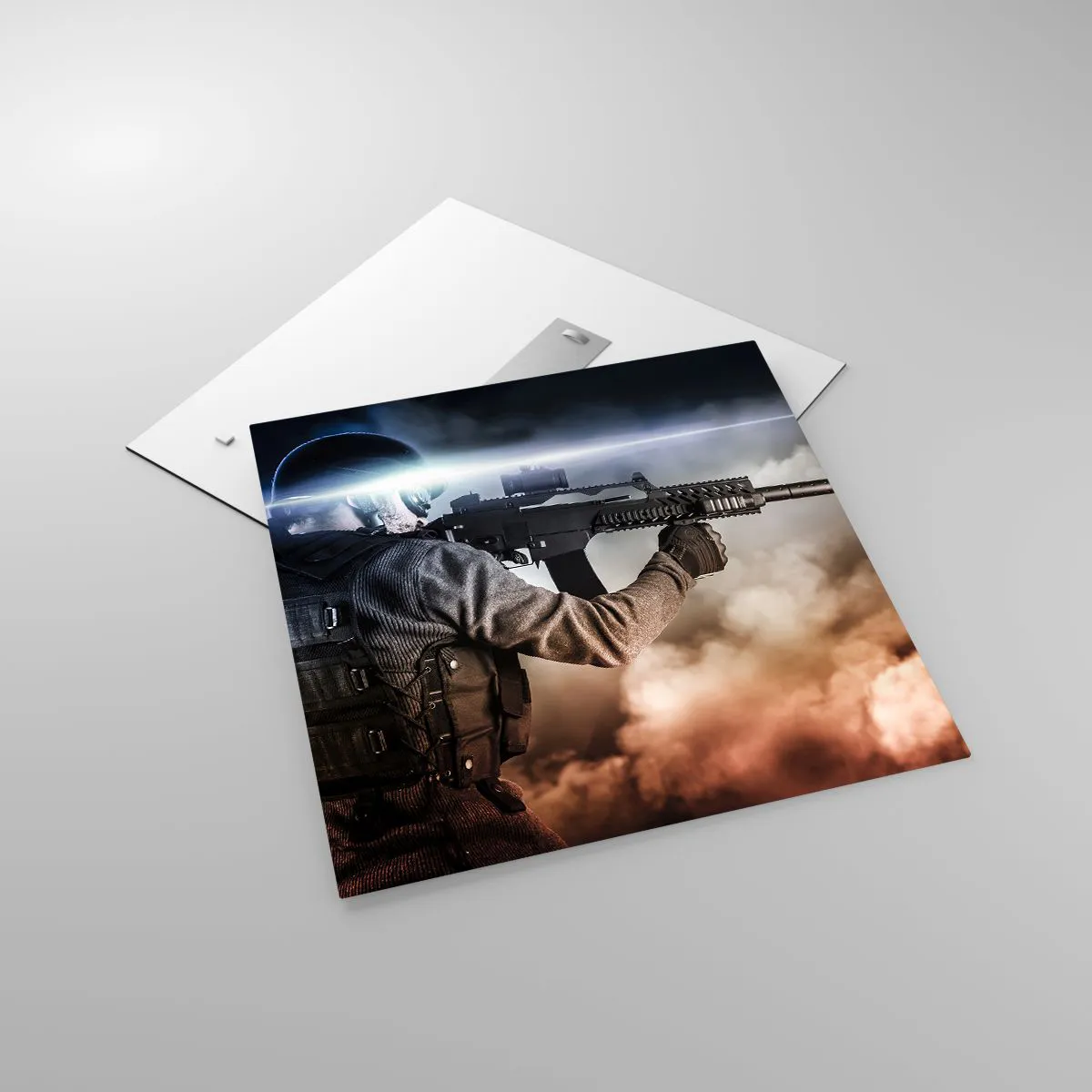 Tablou pe sticlă - Pur și simplu un erou - 60x60 cm