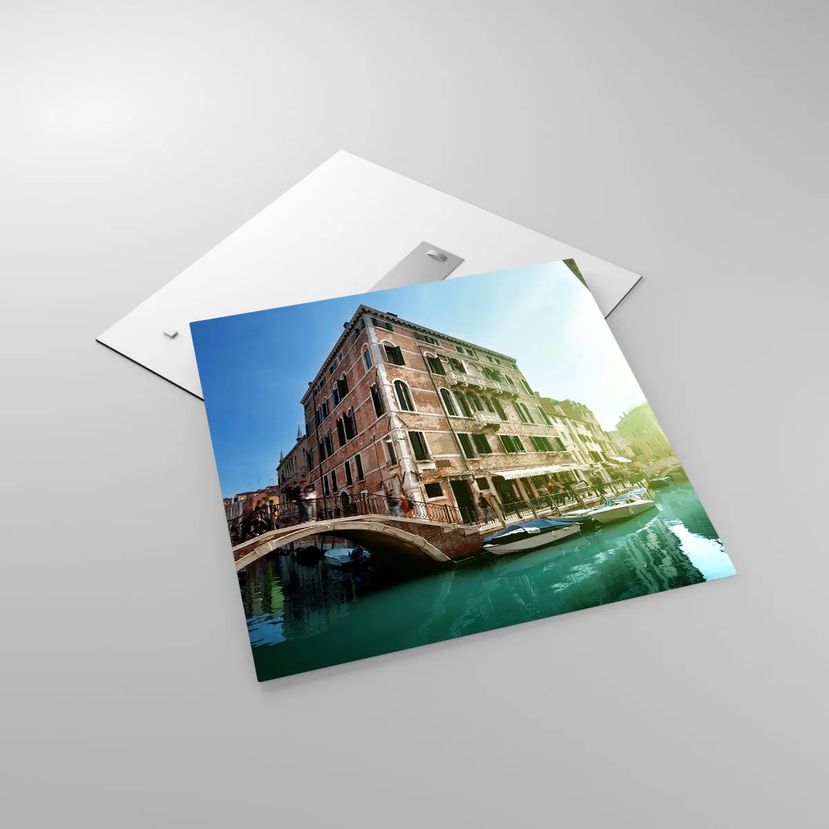 Billede på glas - Venedig - Amore Mio - 60x60 cm