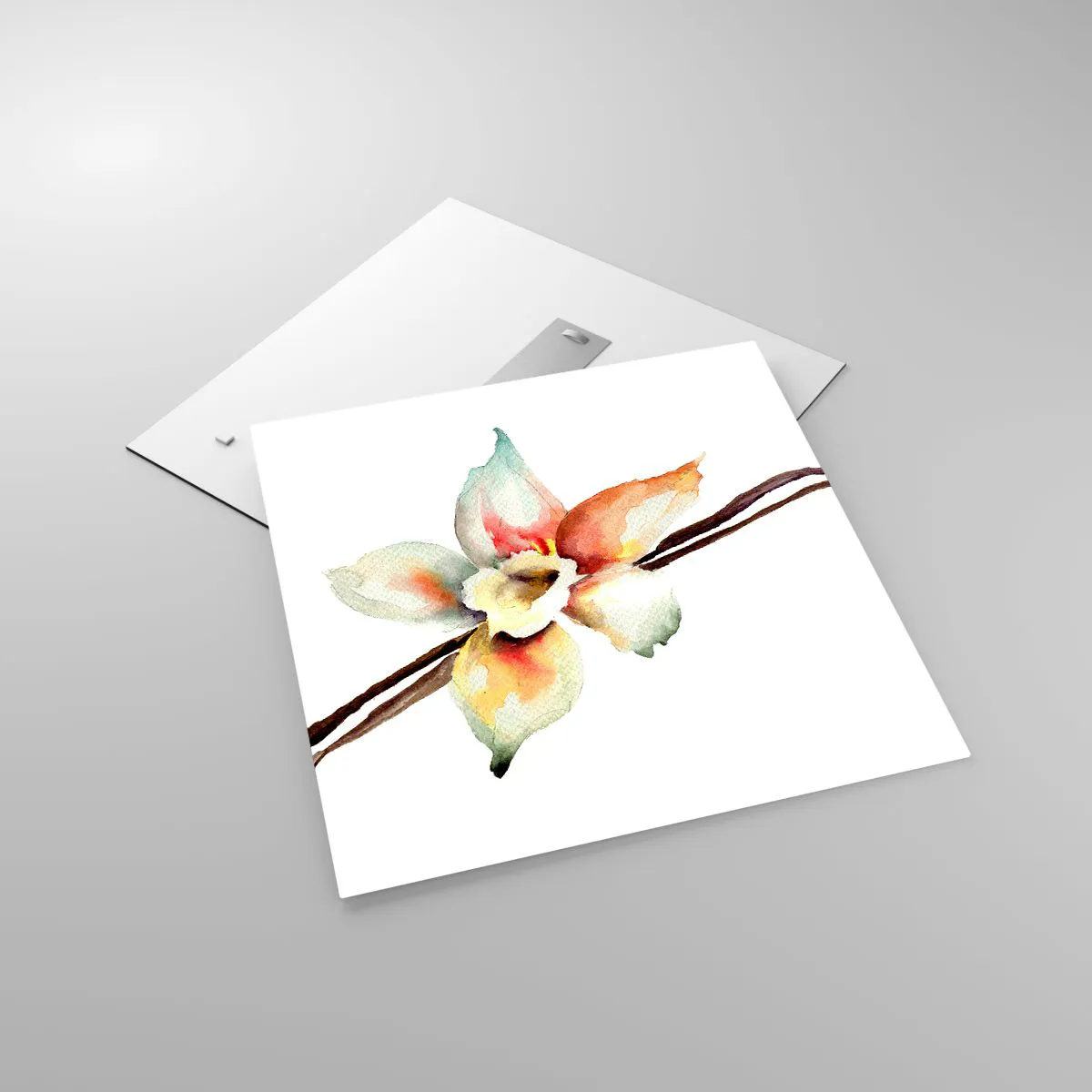 Glasbild - Bild auf glas - Süße mit Farbe verschüttet - 60x60 cm