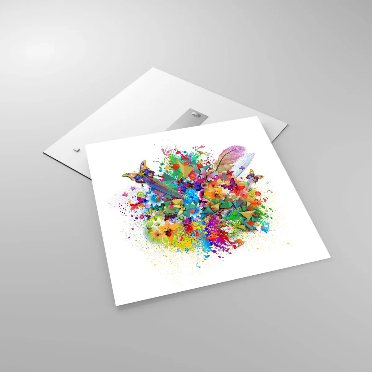 Impression sur verre - Image sur verre - Un bouquet de joie - 60x60 cm