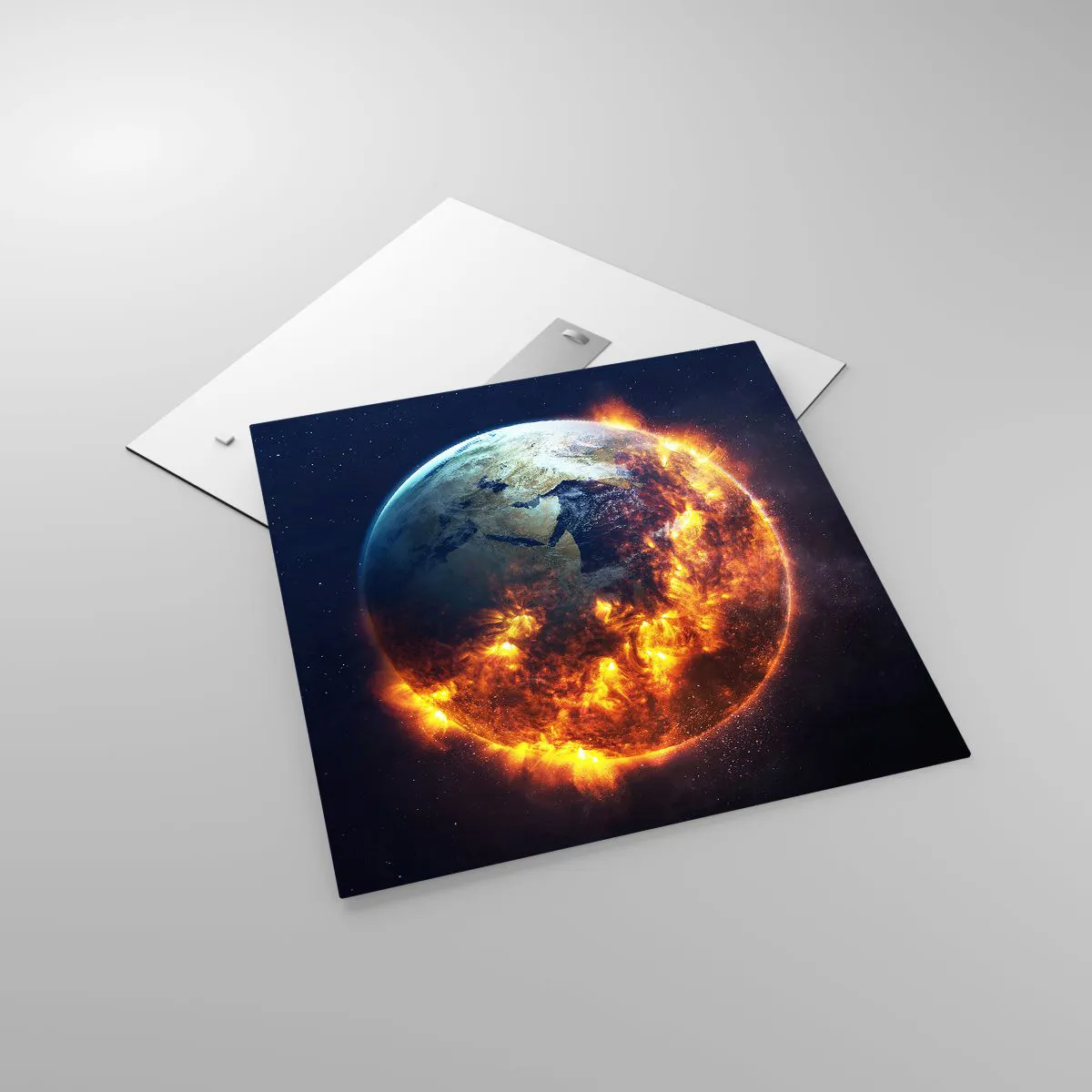 Üveg kép - Az apokalipszis lángja - 60x60 cm