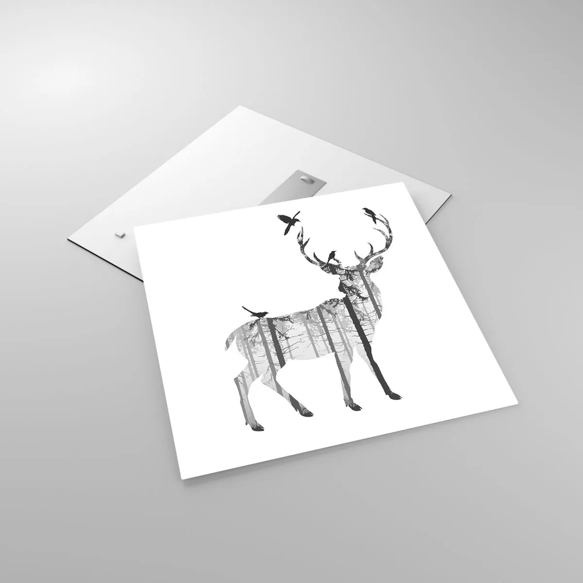 Tablou pe sticlă - Spiritul bun al pădurii - 60x60 cm