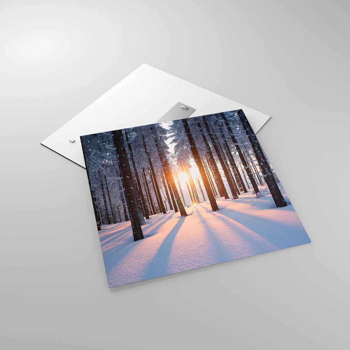 Tablou pe sticlă - În mod clar în alb și negru - 60x60 cm