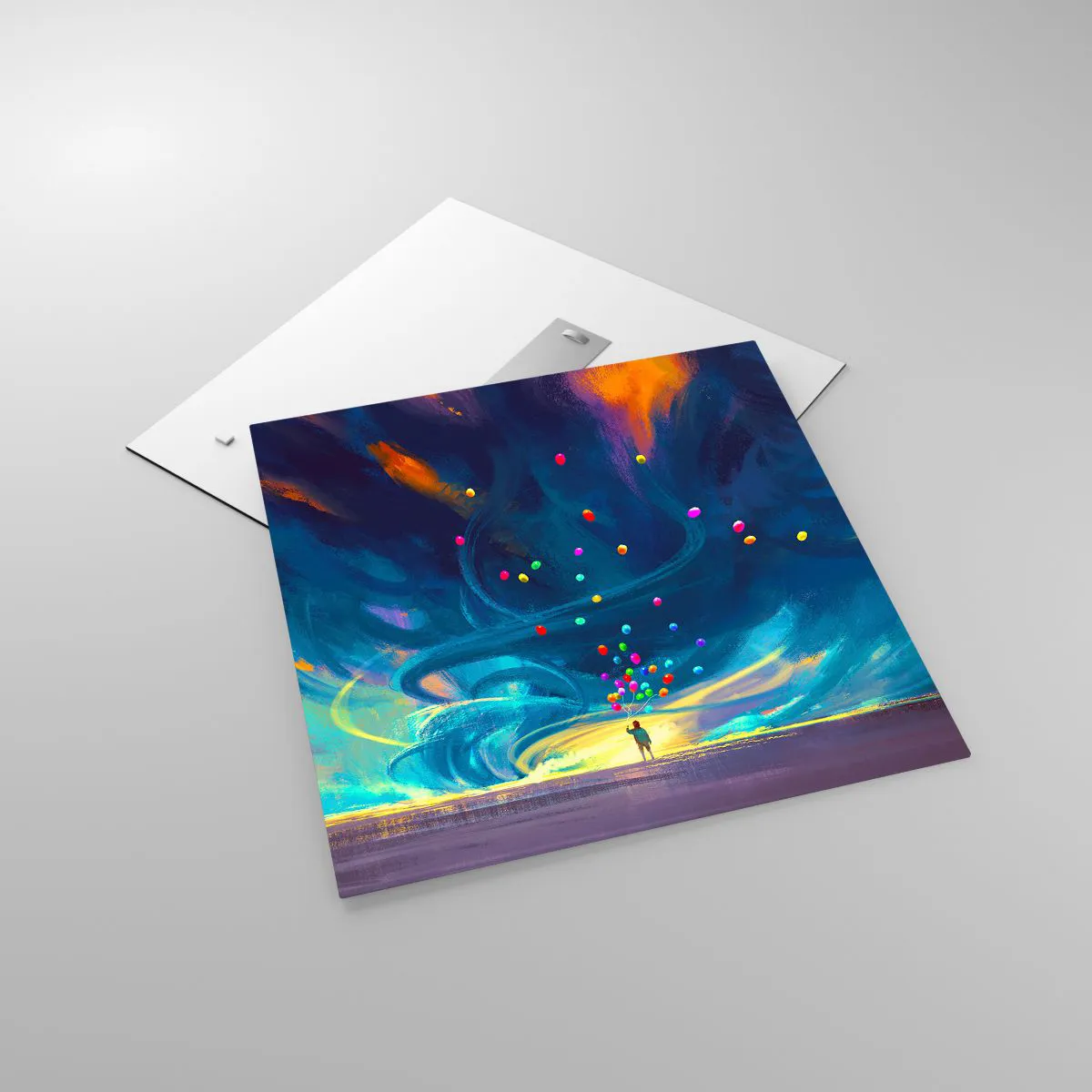 Glass picture - On Blue Wind - 60x60 cm