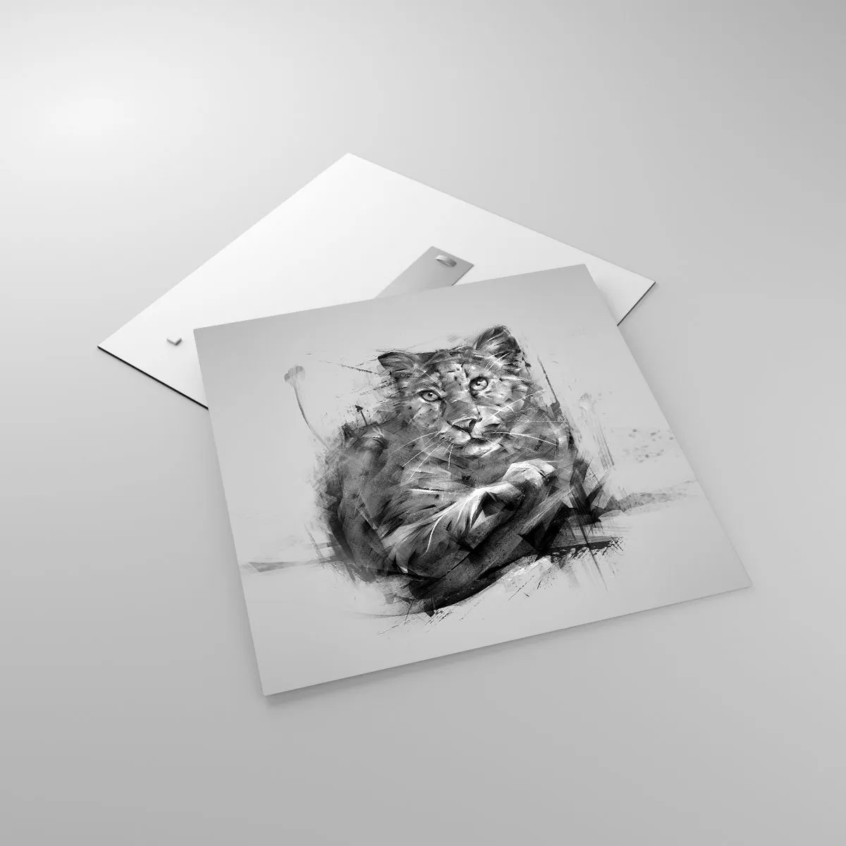 Impression sur verre - Image sur verre - Oui, j'écoute attentivement - 60x60 cm